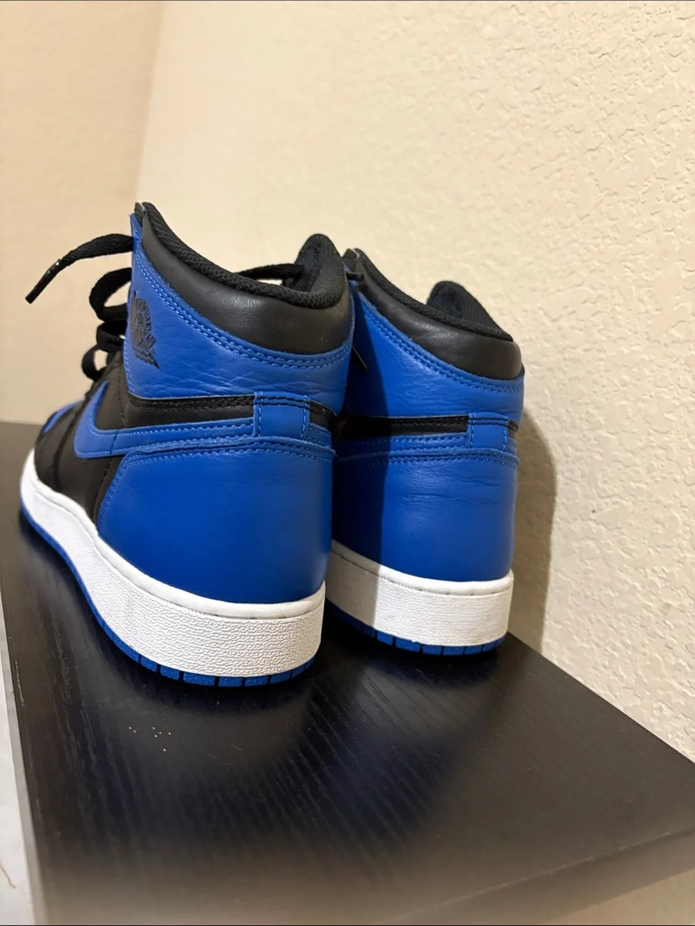 Nike Kids Black and Blue High-Top Sneakers